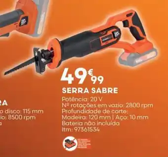 Bricomarché SERRA SABRE Potência: 20 V promoção