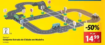 Lidl Playtive Conjunto Estrada de Cidade em Madeira promoção