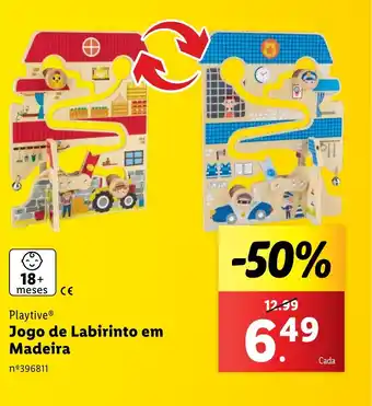 Lidl Playtive Jogo de Labirinto em Madeira promoção