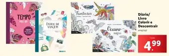 Lidl Diário/ Livro Colorir e Descontrair promoção
