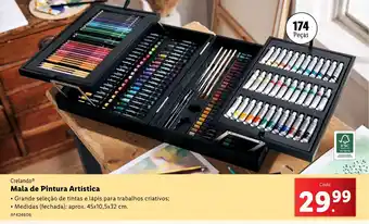 Lidl Crelando Mala de Pintura Artística promoção