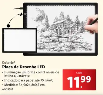Lidl Crelando Placa de Desenho LED promoção