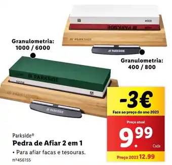 Lidl Parkside Pedra de Afiar 2 em 1 promoção