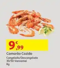 Auchan Camarão cozido promoção