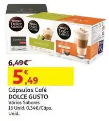 Auchan Dolce gusto - cápsulas cafe promoção