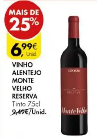 Pingo Doce VINHO ALENTEJO MONTE VELHO RESERVA Tinto 75cl promoção