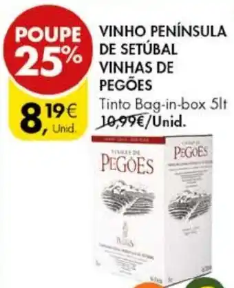 Pingo Doce VINHO PENÍNSULA DE SETÚBAL VINHAS DE PEGÕES promoção