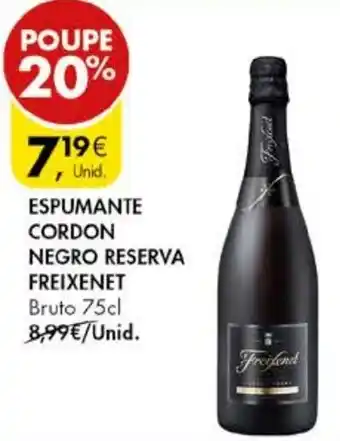 Pingo Doce ESPUMANTE CORDON NEGRO RESERVA FREIXENET Bruto 75cl promoção