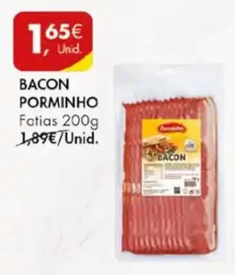 Pingo Doce BACON PORMINHO Fatias 200g promoção