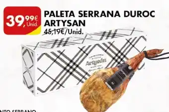 Pingo Doce PALETA SERRANA DUROC ARTYSAN promoção