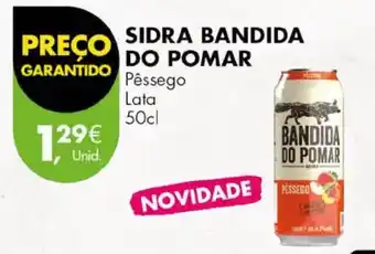 Pingo Doce SIDRA BANDIDA DO POMAR Pêssego Lata 50cl promoção