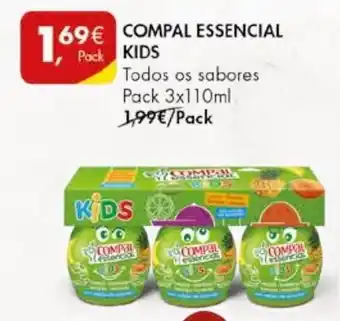 Pingo Doce COMPAL ESSENCIAL KIDS Pack 3x110ml promoção