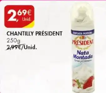 Pingo Doce CHANTILLY PRÉSIDENT 250g promoção