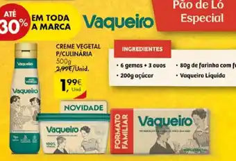 Pingo Doce CREME VEGETAL P/CULINÁRIA 500g promoção