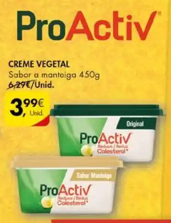 Pingo Doce CREME VEGETAL Sabor a manteiga 450g promoção
