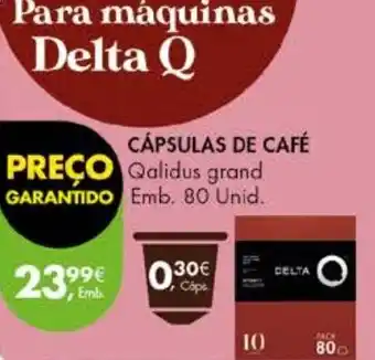Pingo Doce CÁPSULAS DE CAFÉ Emb 80 unid promoção