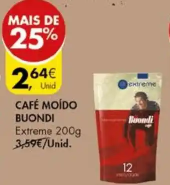Pingo Doce CAFÉ MOÍDO BUONDI Extreme 200g promoção