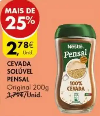 Pingo Doce CEVADA SOLÚVEL PENSAL Original 200g promoção