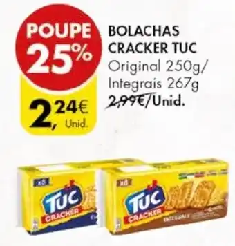 Pingo Doce BOLACHAS CRACKER TUC promoção