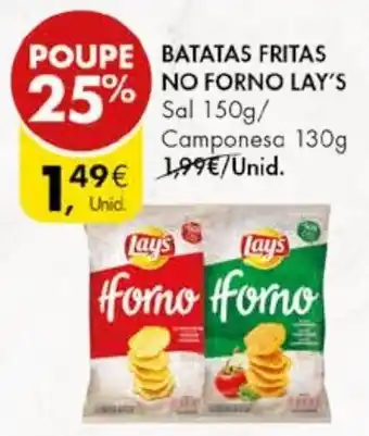 Pingo Doce BATATAS FRITAS NO FORNO LAY'S promoção