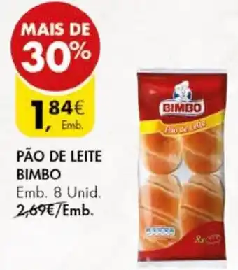 Pingo Doce PÃO DE LEITE BIMBO Emb. 8 Unid. promoção