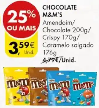 Pingo Doce CHOCOLATE M&M'S promoção