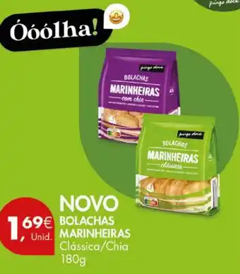 Pingo Doce BOLACHAS MARINHEIRAS 180g promoção