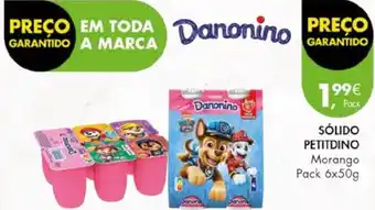 Pingo Doce SÓLIDO PETITDINO Morango Pack 6x50g promoção