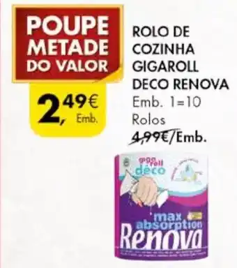 Pingo Doce ROLO DE COZINHA GIGAROLL DECO RENOVA promoção