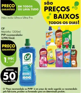Pingo Doce CIF Marinho 1300ml promoção
