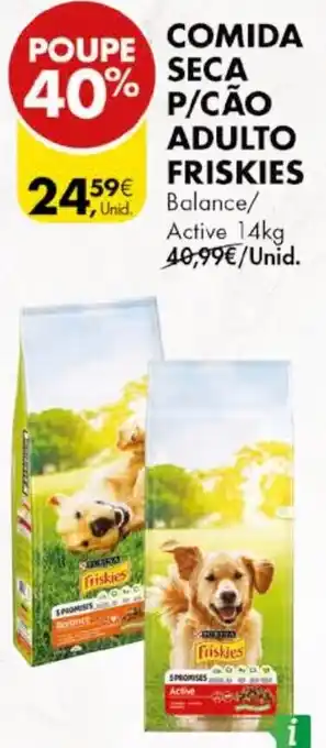 Pingo Doce COMIDA SECA P/ CAO ADULTO FRISKIES promoção