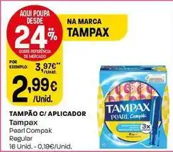 Intermarché Tampax - tampao c/ aplicador promoção