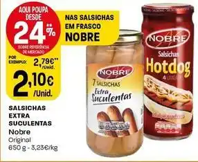 Intermarché Nobre - salsichas extra suculentas promoção