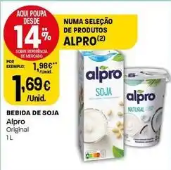 Intermarché Alpro - bebida de soja promoção