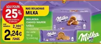 Intermarché Milka - bolacha choco wafer promoção