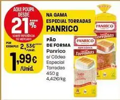 Intermarché Panrico - pão de forma promoção