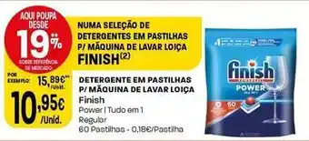 Intermarché Finish - detergente em pastilhas p/ maquina de lavar loica promoção