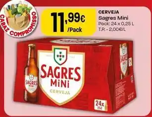 Intermarché Sagres mini - cerveja promoção