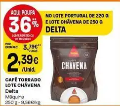 Intermarché Delta - cafe torrado lote chavena promoção