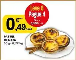 Intermarché Pastel de nata promoção