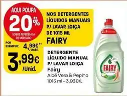 Intermarché Fairy - detergente liquido manual p/ lavar loica promoção