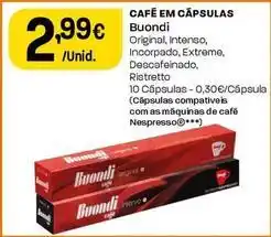 Intermarché Buondi - cafe em capsulas promoção