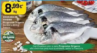 Intermarché Programa origens - dourada de viveiro promoção