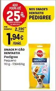 Intermarché Pedigree - snack p/ cao dentastix promoção