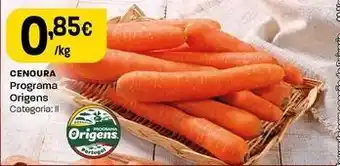 Intermarché Programa origens - cenoura promoção