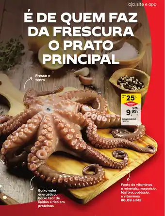 Continente POLVO MÉDIO FRESCO KG promoção