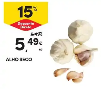 Continente ALHO SECO KG promoção