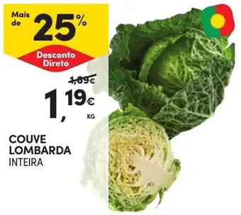 Continente COUVE LOMBARDA INTEIRA KG promoção