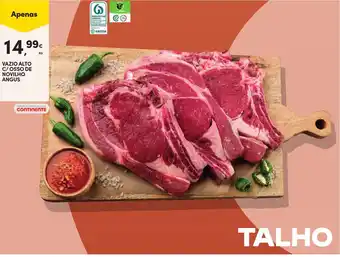 Continente VAZIO ALTO C/OSSO DE NOVILHO ANGUS KG promoção
