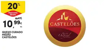 Continente QUEIJO CURADO MÉDIO CASTELÕES KG promoção